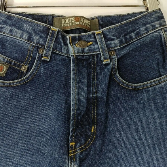 NWT ROOTS JEANS Brand Mens 24-32 Straight Leg 100% - Picture 4 of 5